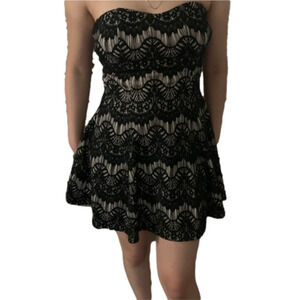 Blue Fray Sexy lacy Mini dress